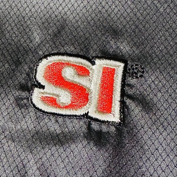 Sports Illustrated Windbreaker Jacket Men's XL Black Charcoal White Lightweight - Picture 4 of 9
